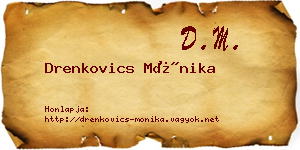 Drenkovics Mónika névjegykártya